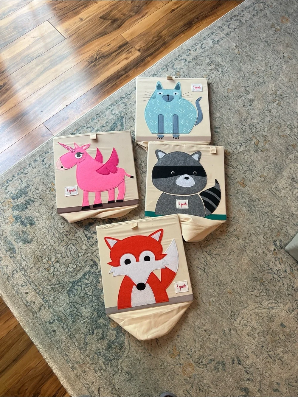3 Sprouts Kids Animal Collapsible Storage